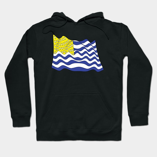 Ukrainian American support flag Hoodie by Donut lover